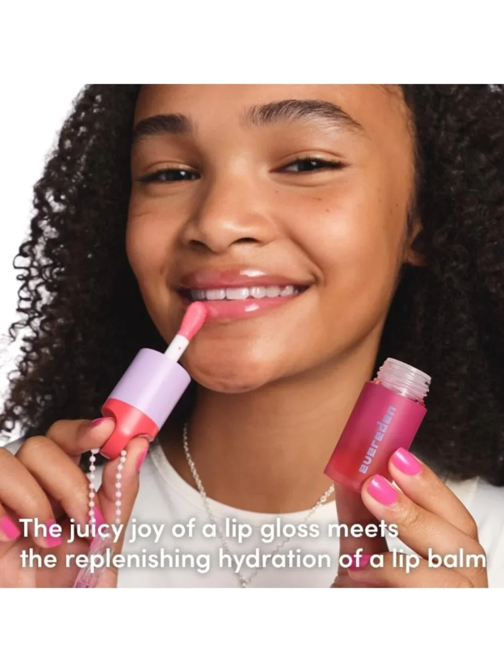Vegan Tinted Lip Oil Duo for Kids, Non-Sticky & EWG Verified, 2-Pack